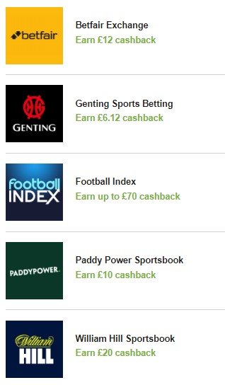 bookmakers cashback