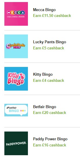 Bingo Cashback