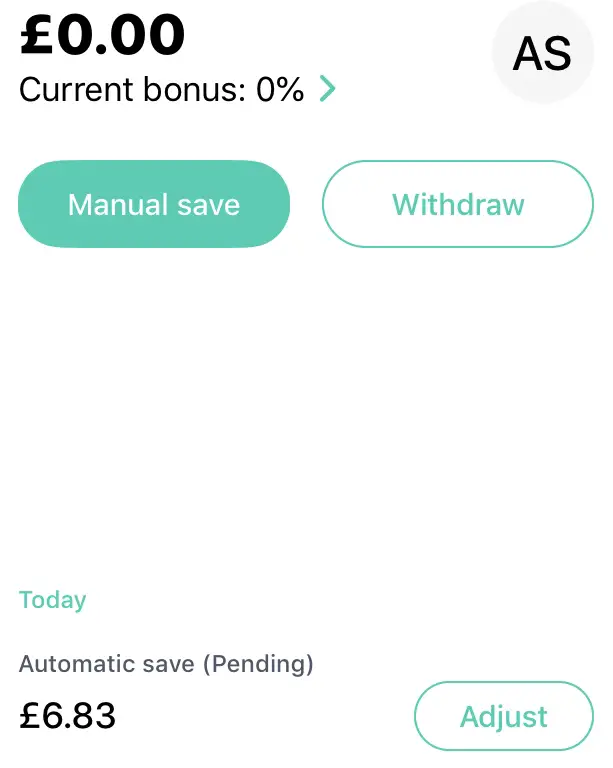 View and Adjust Saving