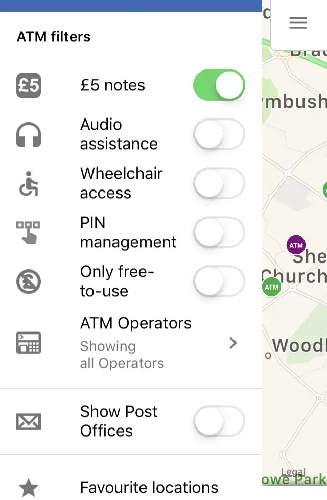 Cashpoint Filter Options