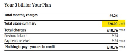 Airtime Rewards Credit to Mobile Bill