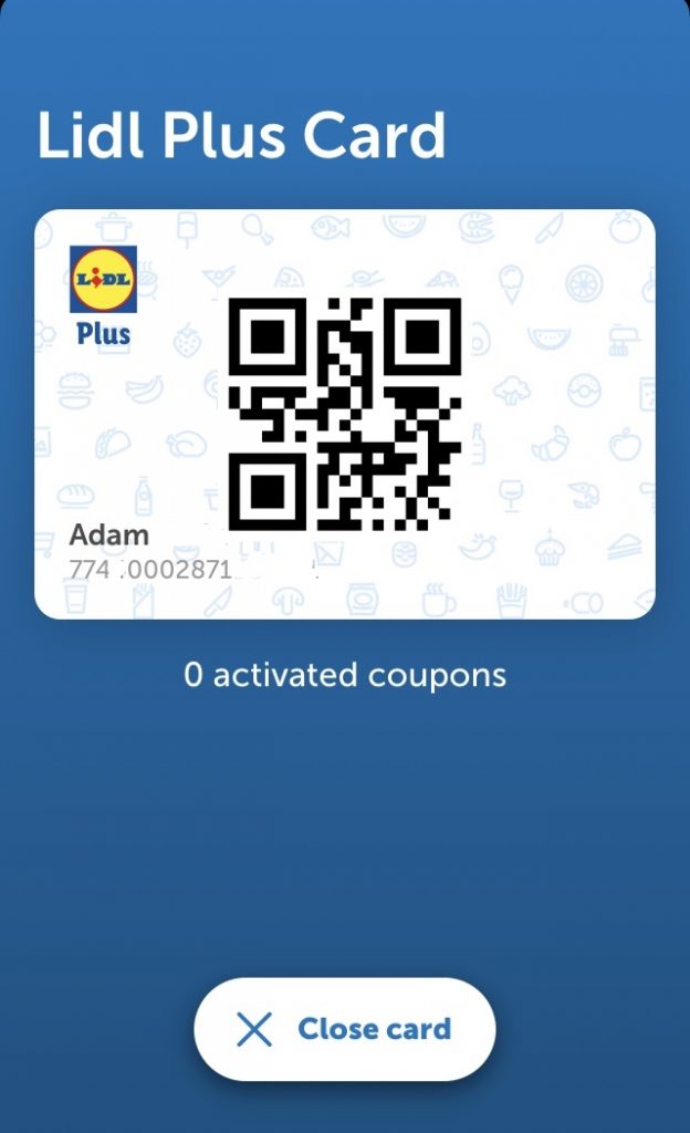 Lidl Plus Card