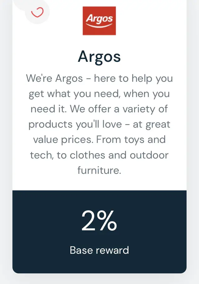 Airtime Rewards Argos