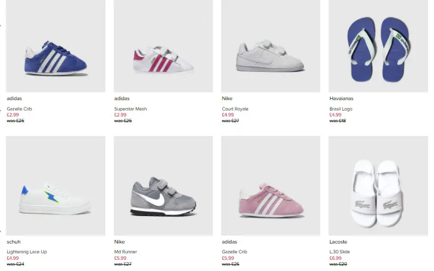 Schuh Kids and Infants shoes and trainers