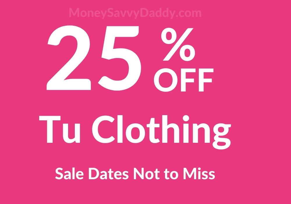 Tu 25% Off Clothing Sale