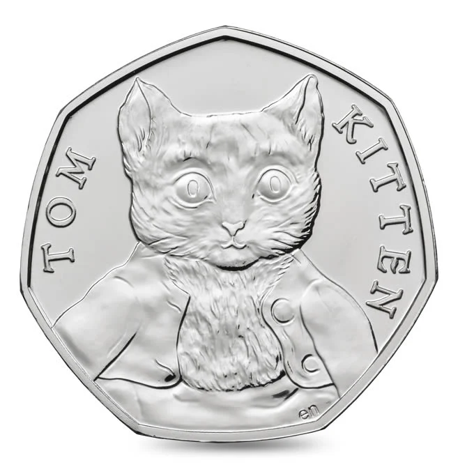 Tom Kitten 50p Coin