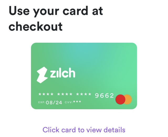Zilch Digital Mastercard