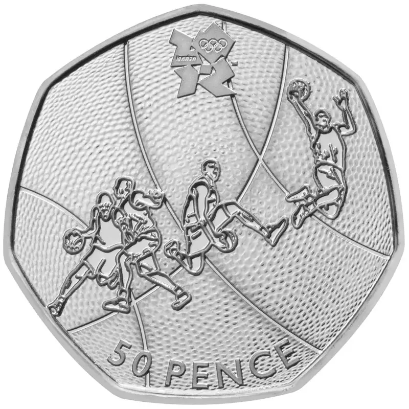 Basketball 50p Coin