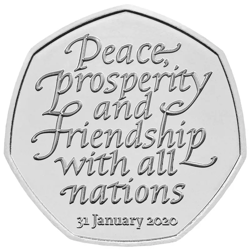 Peace Prosperity - Brexit 50p Coin