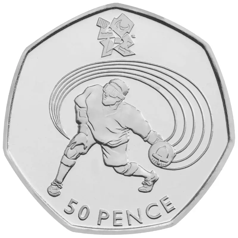 Olympic Goalball 50p Coin