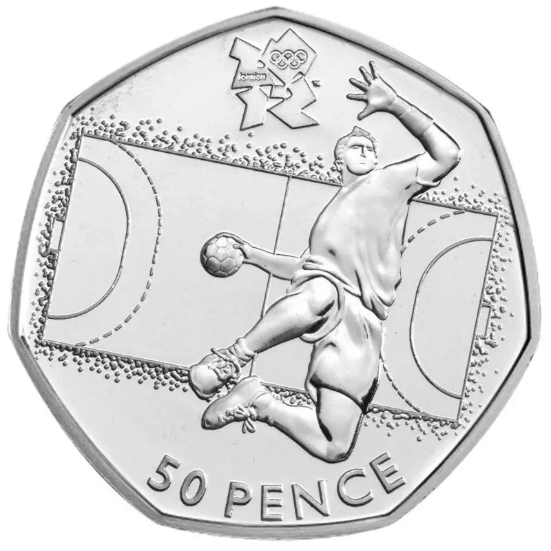 handball 50p Coin