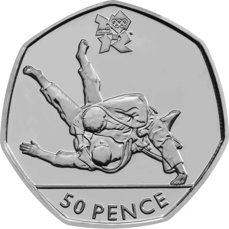 Olympic Judo 50p Coin