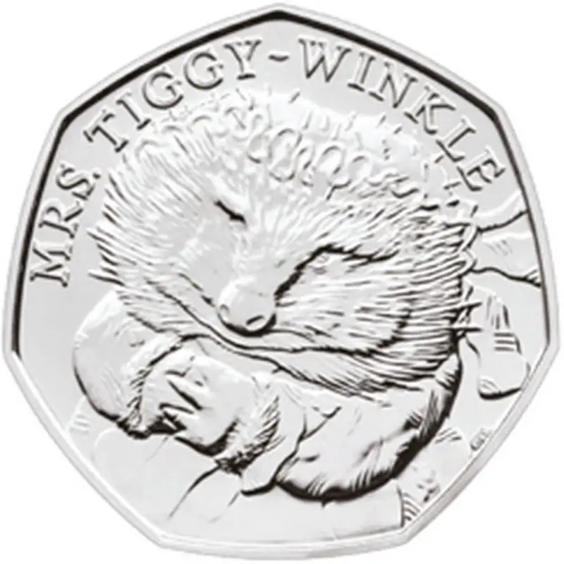 Mrs Tiggy Winkle 50p Coin