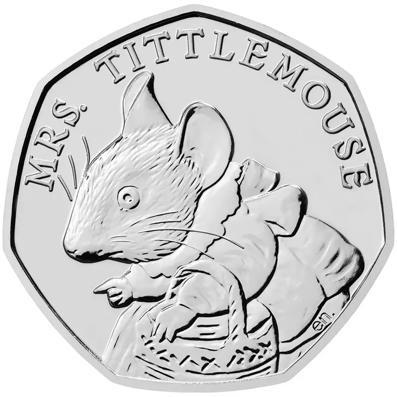 Mrs Tittlemouse 50p Coin