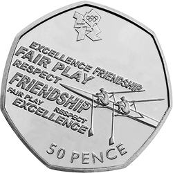 Rowing 50p Coin
