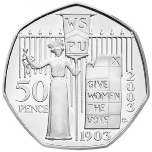 Suffragettes 50p