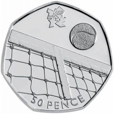 Olympic Tennis 50p Coin