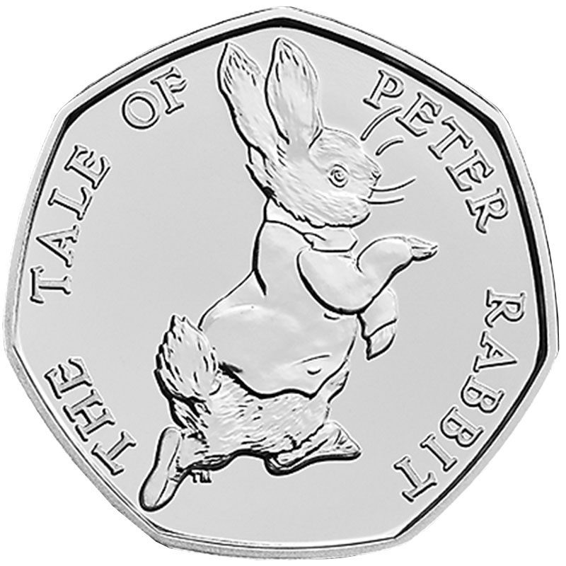 The Tale of Peter Rabbit 50p Coin 2017