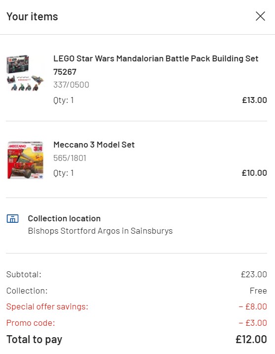 Argos Toys Sale Discount and Promo code