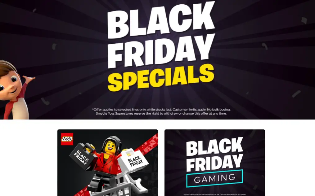 Smyths Toys Black Friday Sales