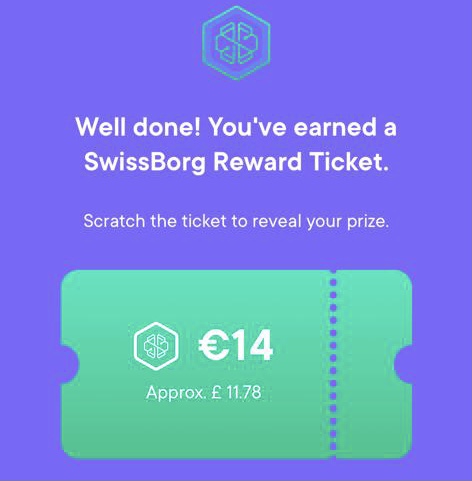 SwissBorg scratchcard