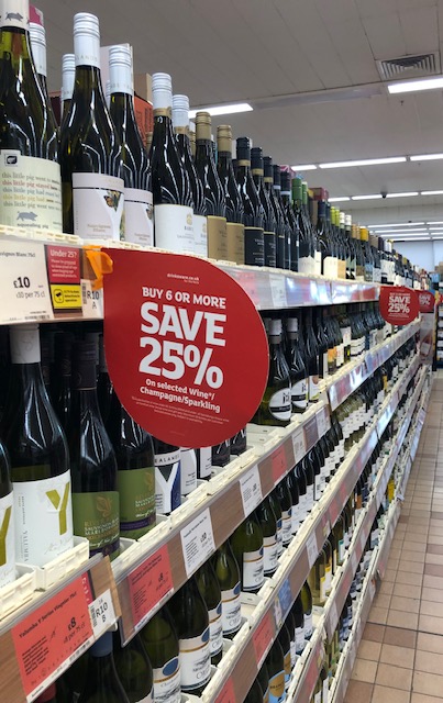 25% off 6 bottles of Sainsburys wine