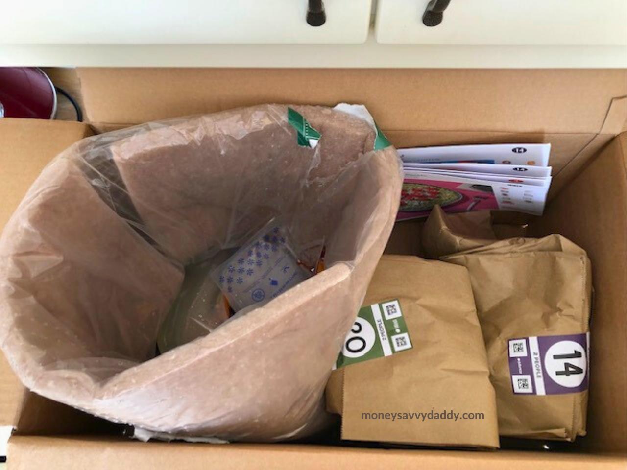 HelloFresh Box First Opened