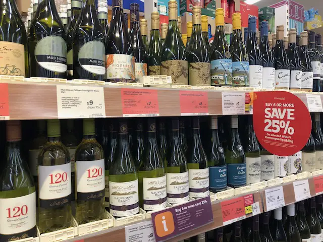 Sainsburys White Wine Offer