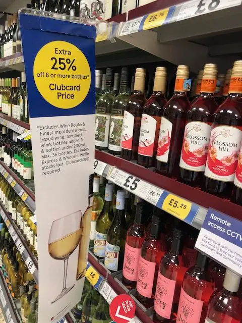 25% off Tesco Rose Wine