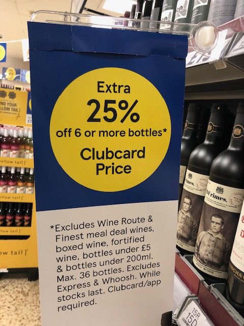 Tesco Wine Offer With Clubcard