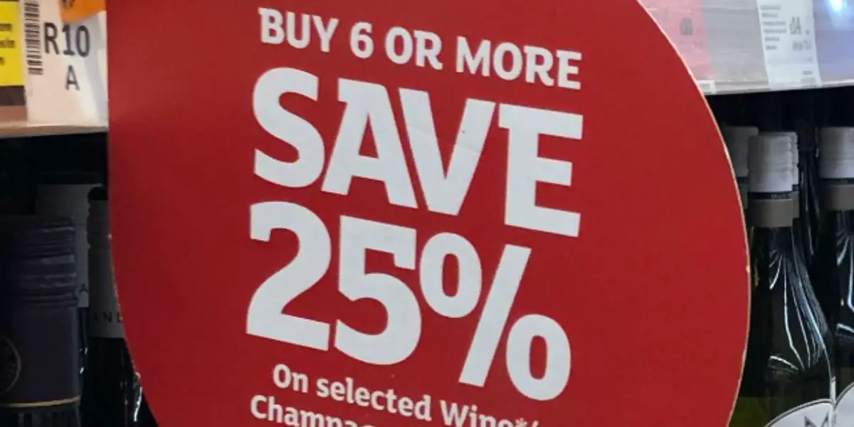 Sainsburys 25% Offer Wine Dates